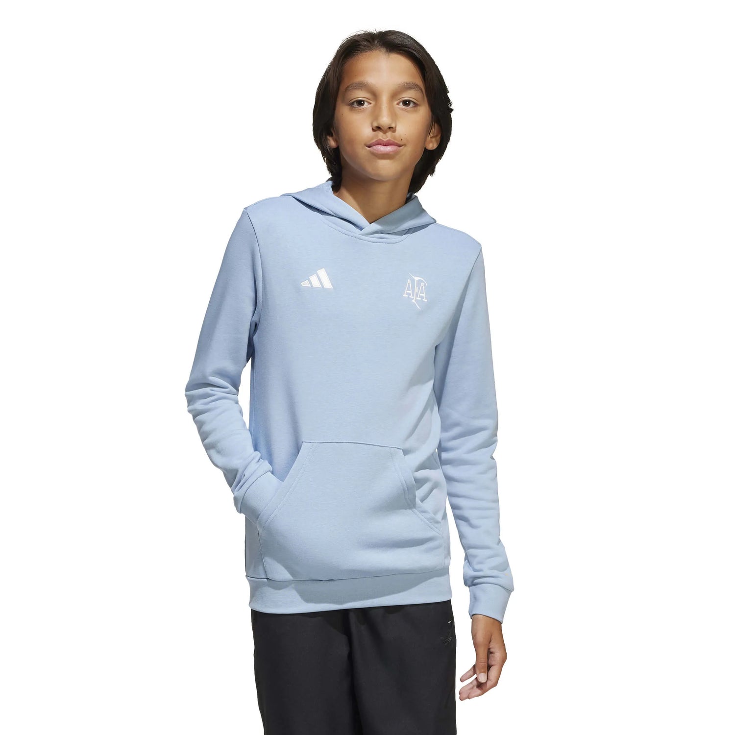 adidas 2025-26 Argentina Youth Anniversary DNA Hoodie (Model - Front)