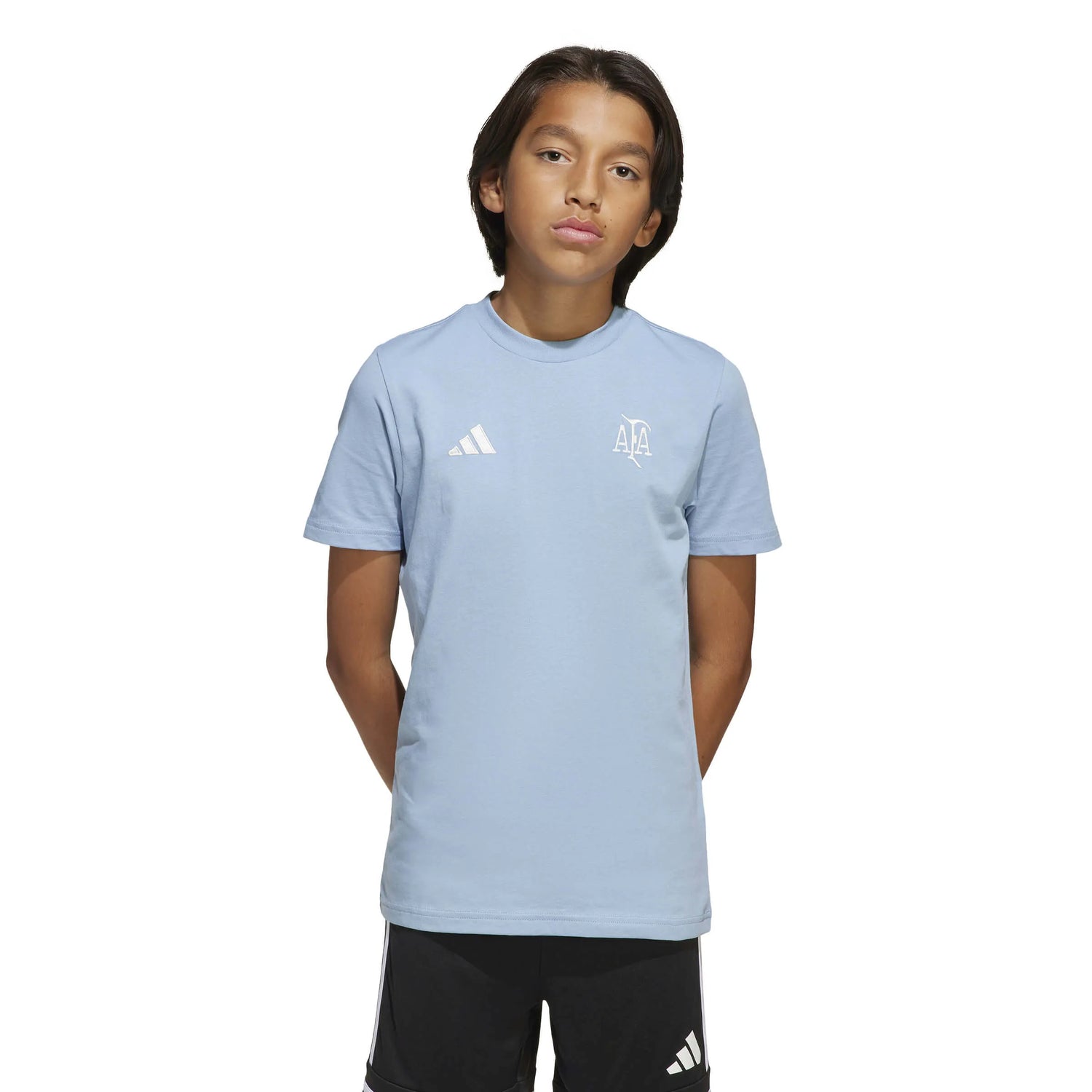 adidas 2025-26 Argentina Youth Anniversary Tee (Model - Front)