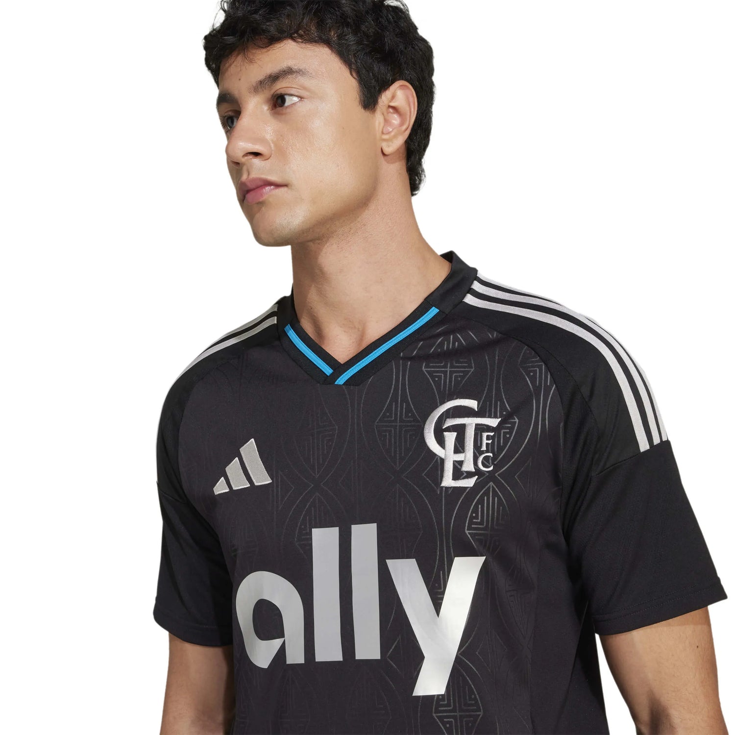 adidas 2025-26 Charlotte FC Men's Stadium Away Soccer Jersey (Detail 1)