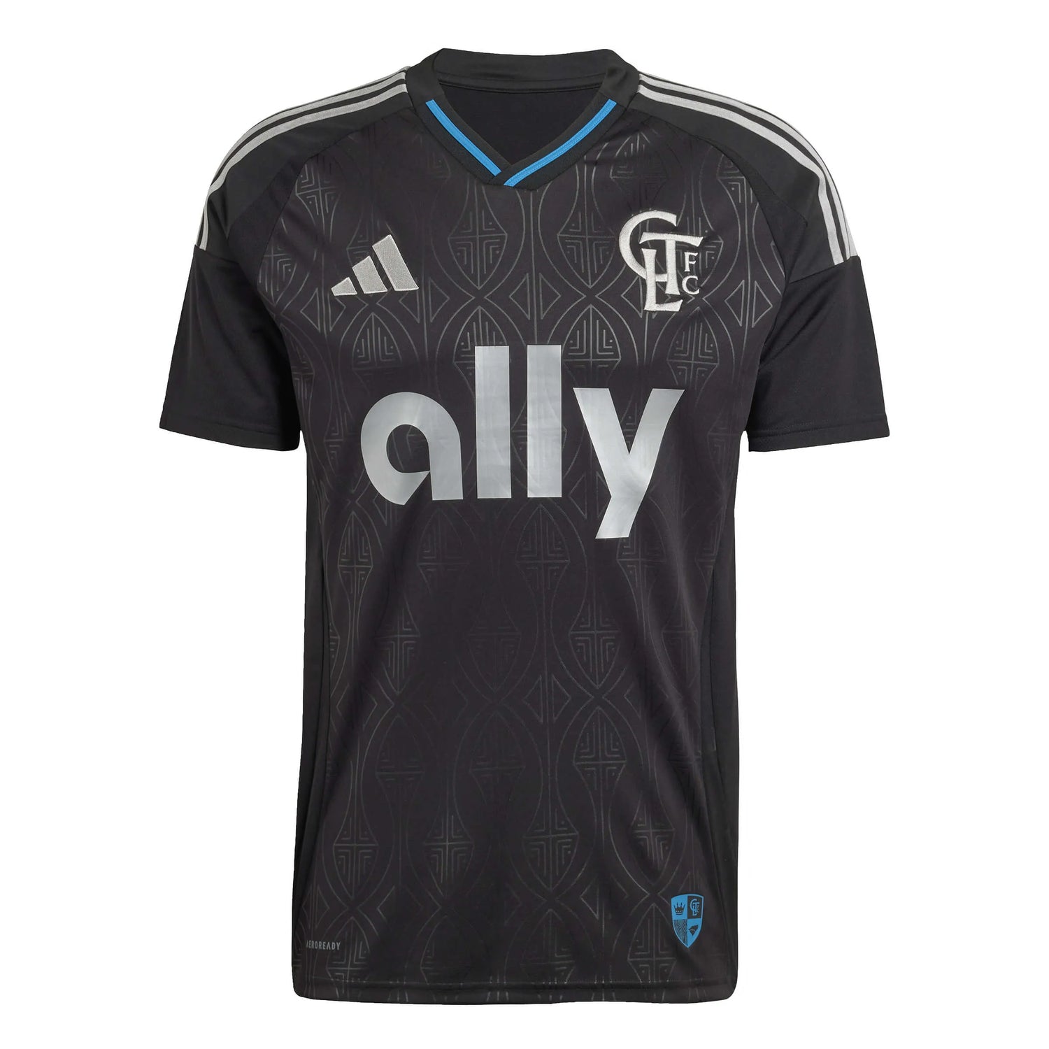 adidas 2025-26 Charlotte FC Men's Stadium Away Soccer Jersey (Front)