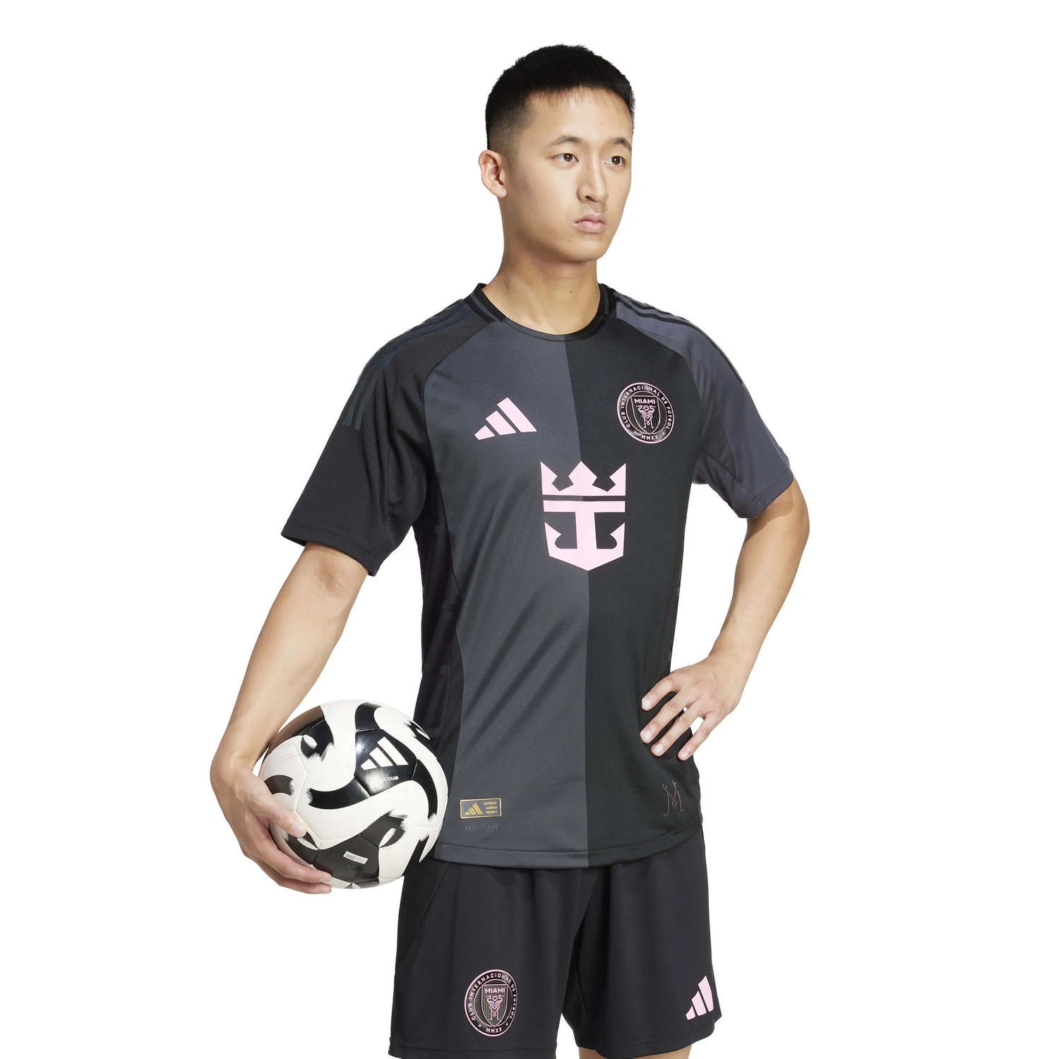 adidas 2025-26 Inter Miami Men's Authentic Away Jersey (Model - Side)