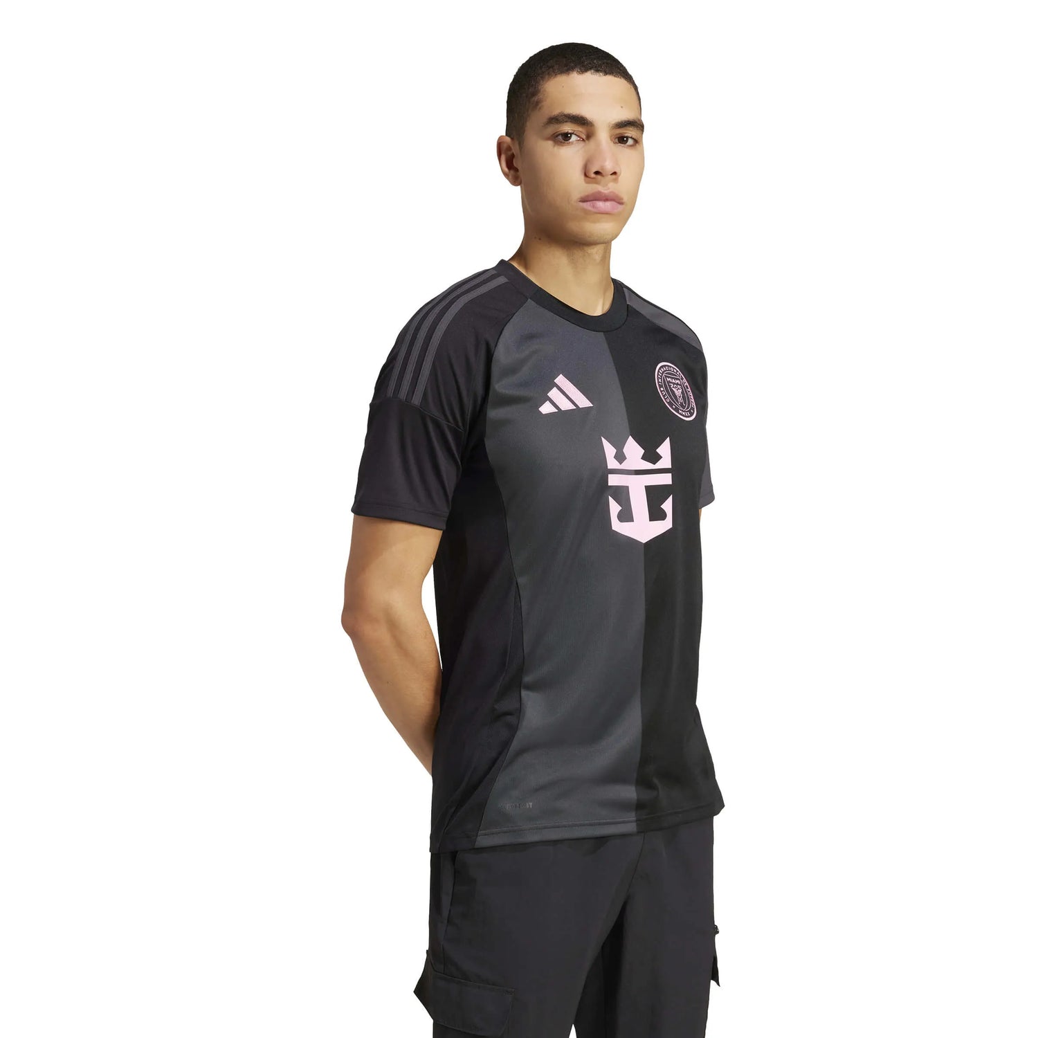 adidas 2025-26 Inter Miami Men's Stadium Away Jersey (Model - Side)