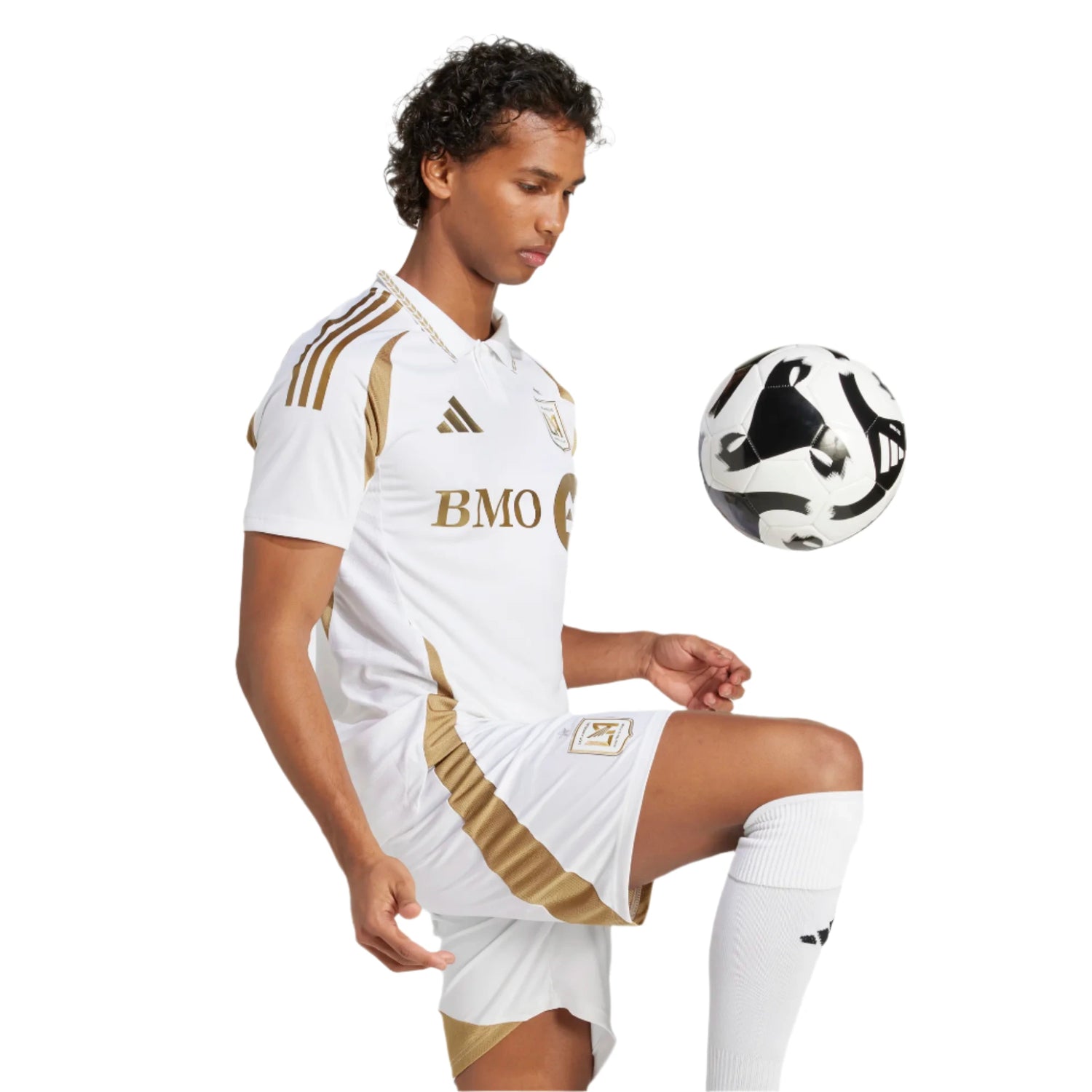 adidas 2025-26 LAFC Men's Authentic Away Jersey (Model - Side)