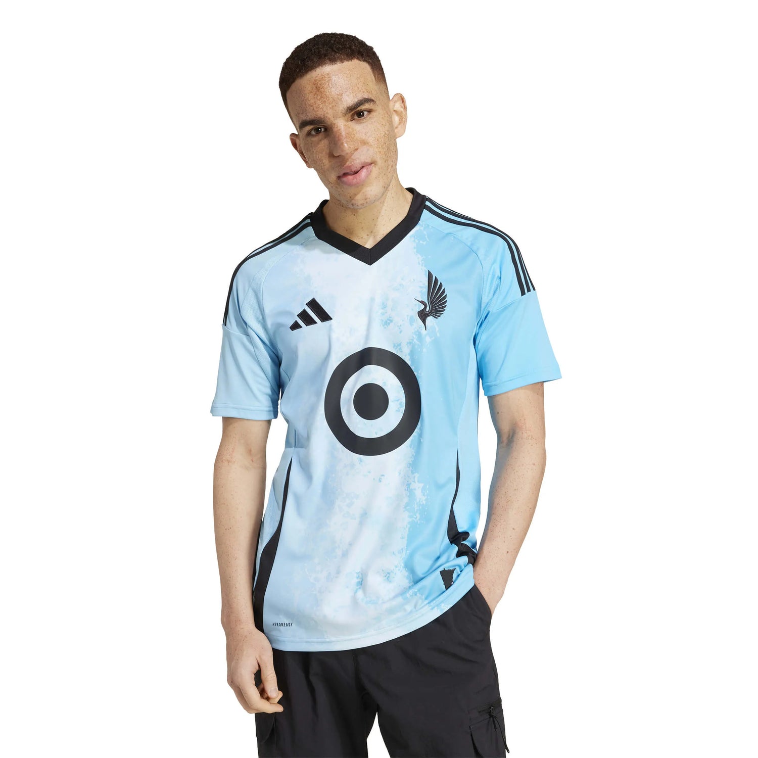 adidas 2025-26 Minnesota United Men's Stadium Away Soccer Jersey (Model - Front)