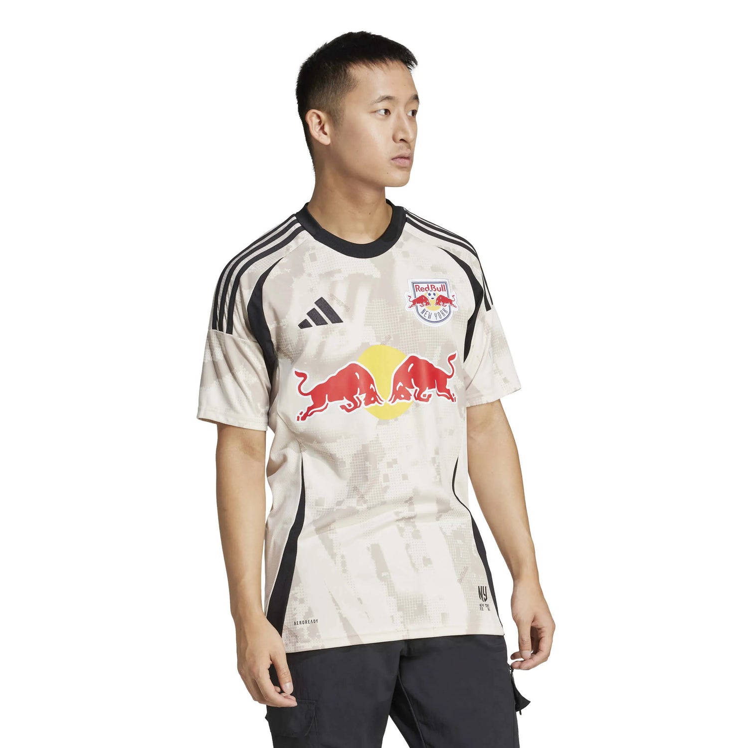 adidas 2025-26 New York Red Bulls Men's Stadium Away Soccer Jersey (Model - Side)