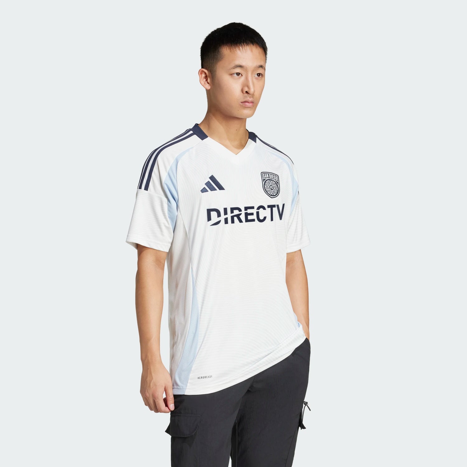 adidas 2025-26 San Diego Men's Stadium Away Soccer Jersey (Model - Side)