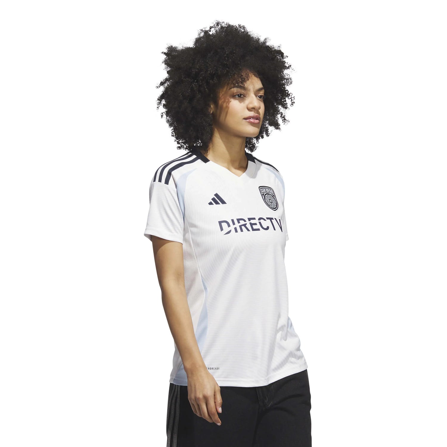 adidas 2025-26 San Diego Women's Stadium Away Soccer Jersey (Model - Side)