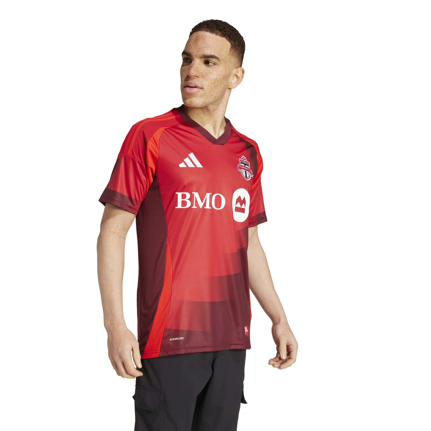 adidas 2025-26 Toronto FC Men's Stadium Home Soccer Jersey (Model - Side)