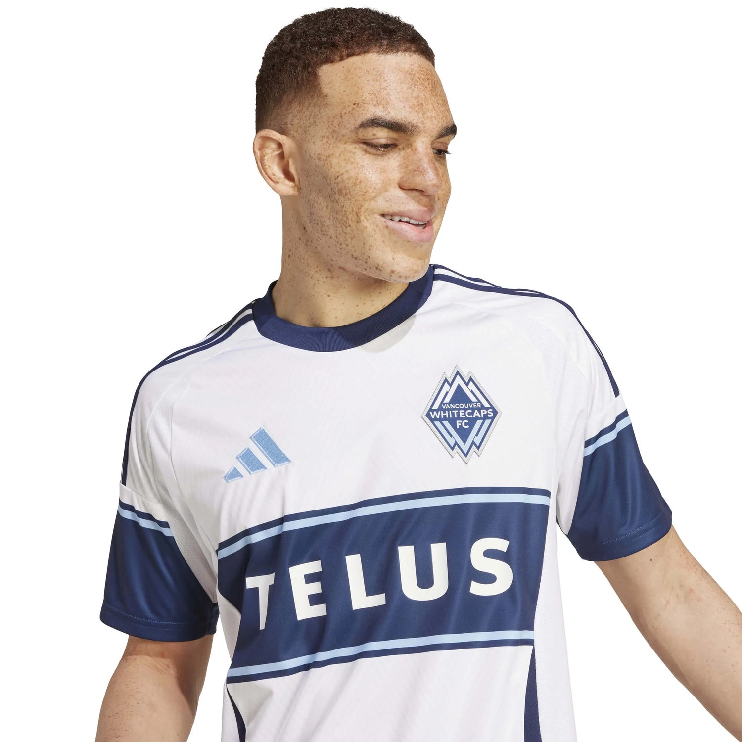 adidas 2025-26 Vancouver Whitecaps Men's Stadium Home Soccer Jersey (Detail 1)