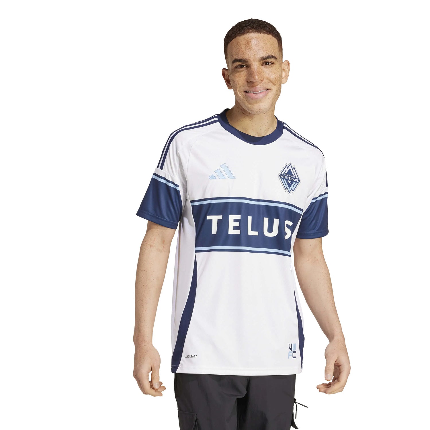 adidas 2025-26 Vancouver Whitecaps Men's Stadium Home Soccer Jersey (Model - Side)