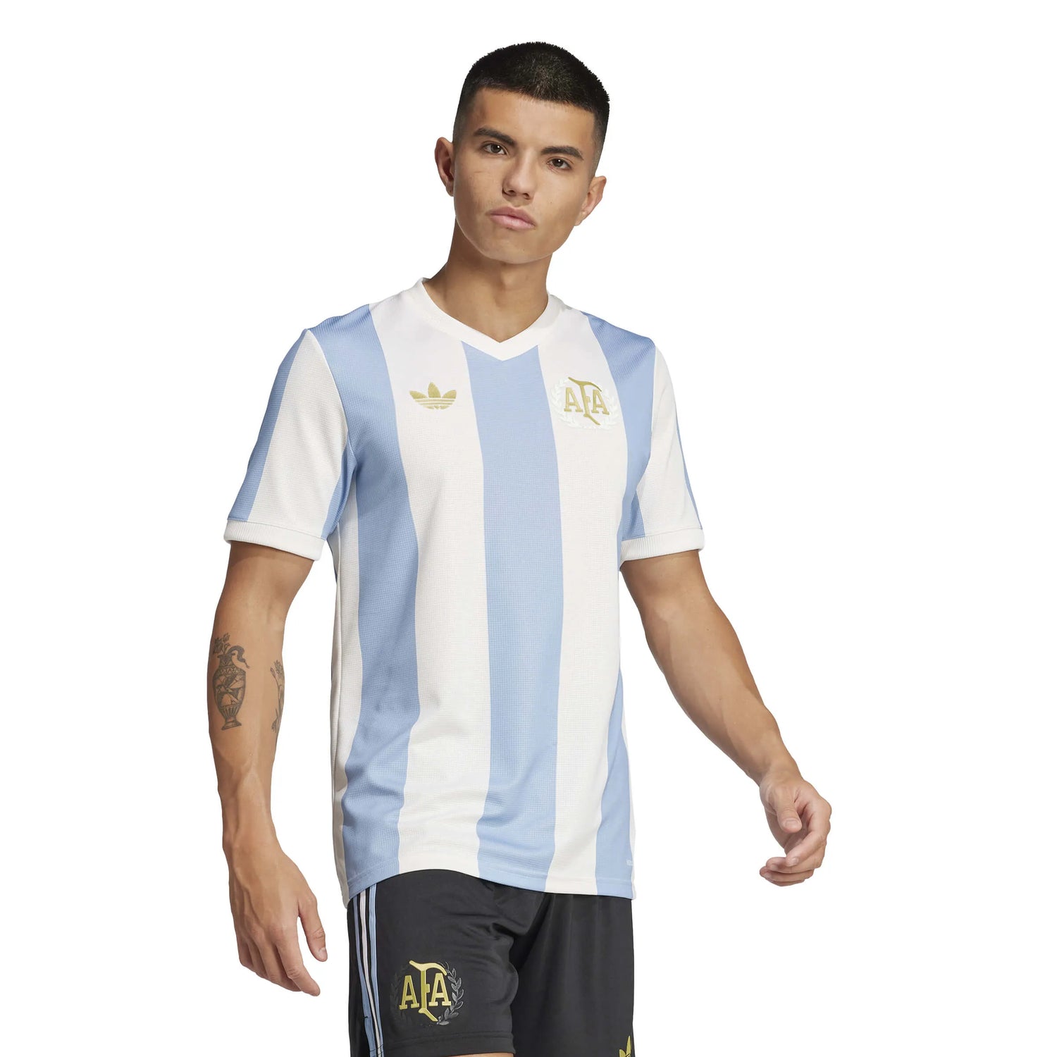 adidas 2025 Argentina Men's 50th Anniversary Stadium Jersey (Model - Side)