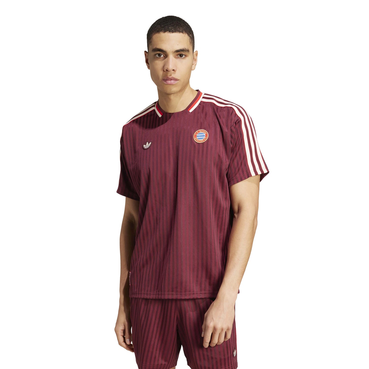 adidas 2025 Bayern Munich Men's Icon Soccer Jersey (Model - Front)