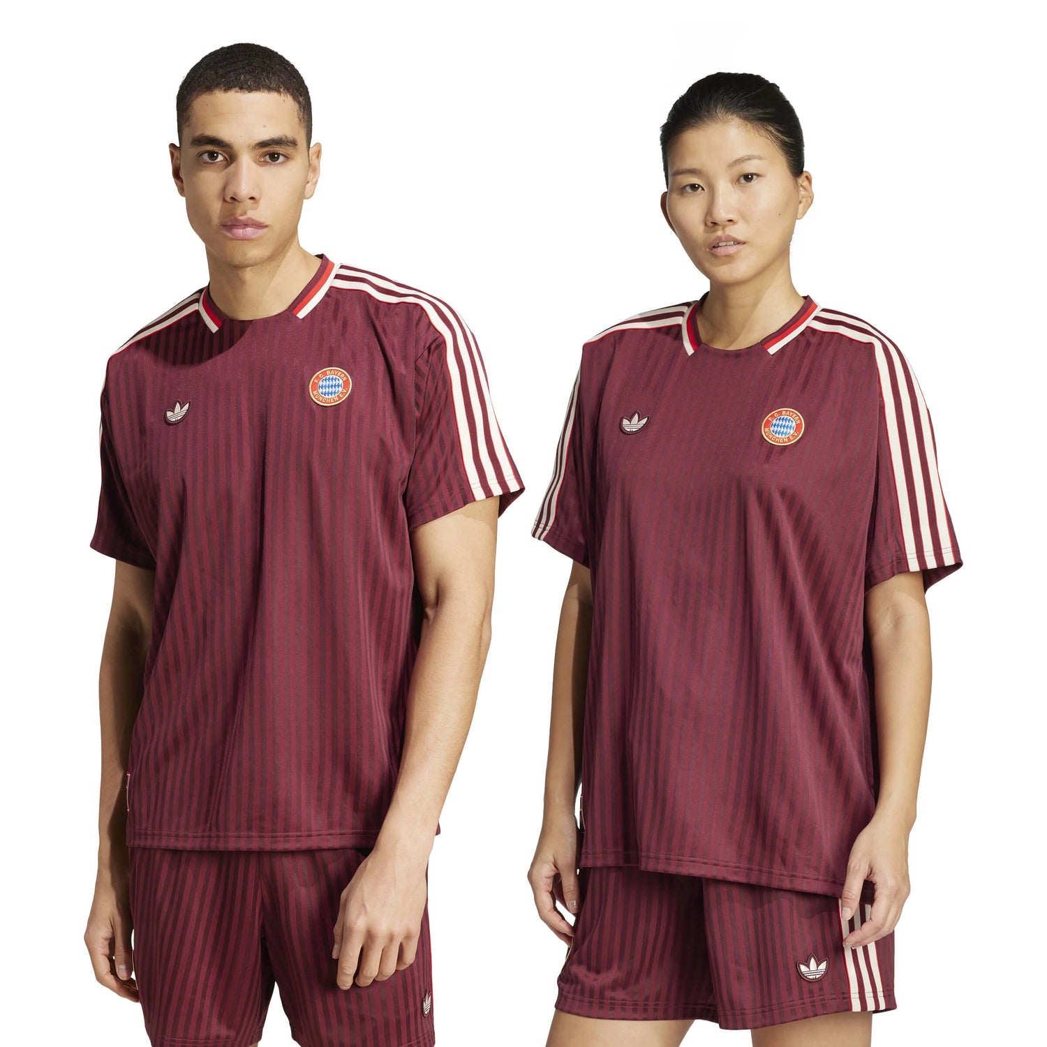 adidas 2025 Bayern Munich Men's Icon Soccer Jersey (Models - Front)