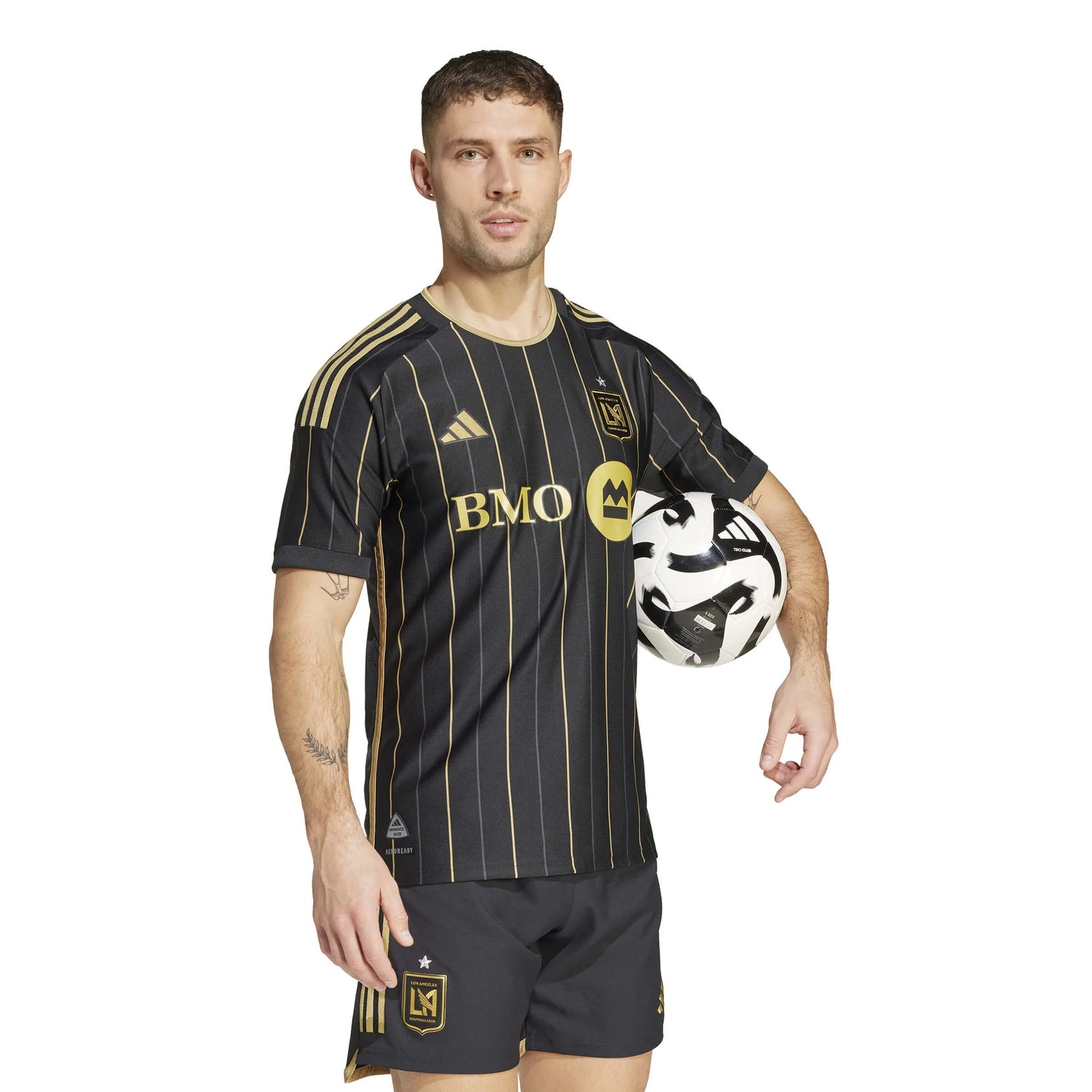 adidas 2025 LAFC Men's Authentic Home Jersey (Model - Side)