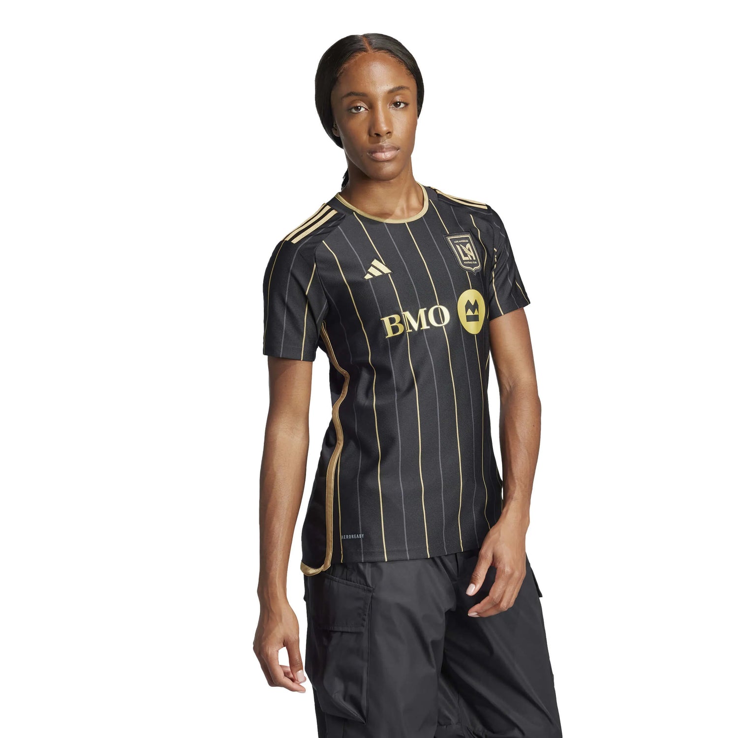 adidas 2025 LAFC Women's Stadium Home Jersey (Model - Side)