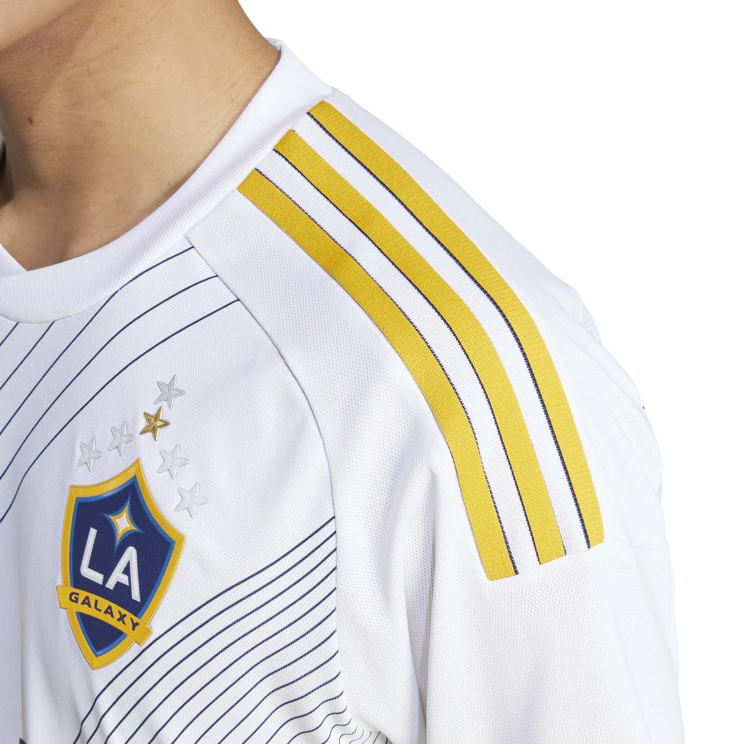 adidas 2025 LA Galaxy Men's Authentic Home Soccer Jersey (Detail 1)