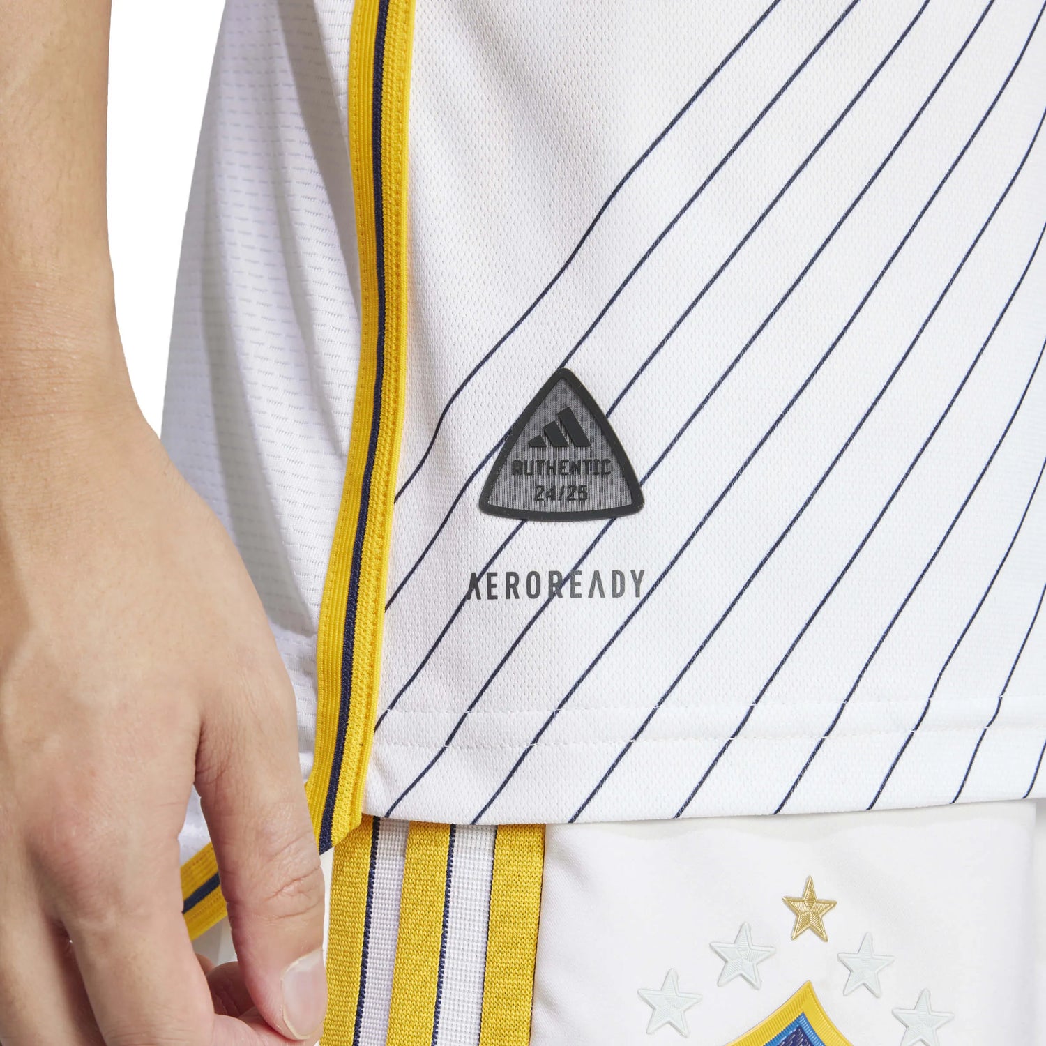 adidas 2025 LA Galaxy Men's Authentic Home Soccer Jersey (Detail 2)