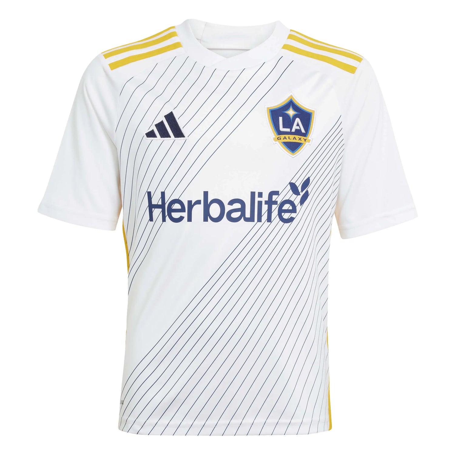 adidas 2025 LA Galaxy Youth Stadium Home Jersey (Front)