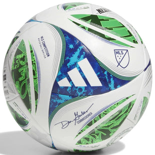 adidas 2025 MLS Competition NFHS Ball Size 5 (10 Ball & Bag Bundle)