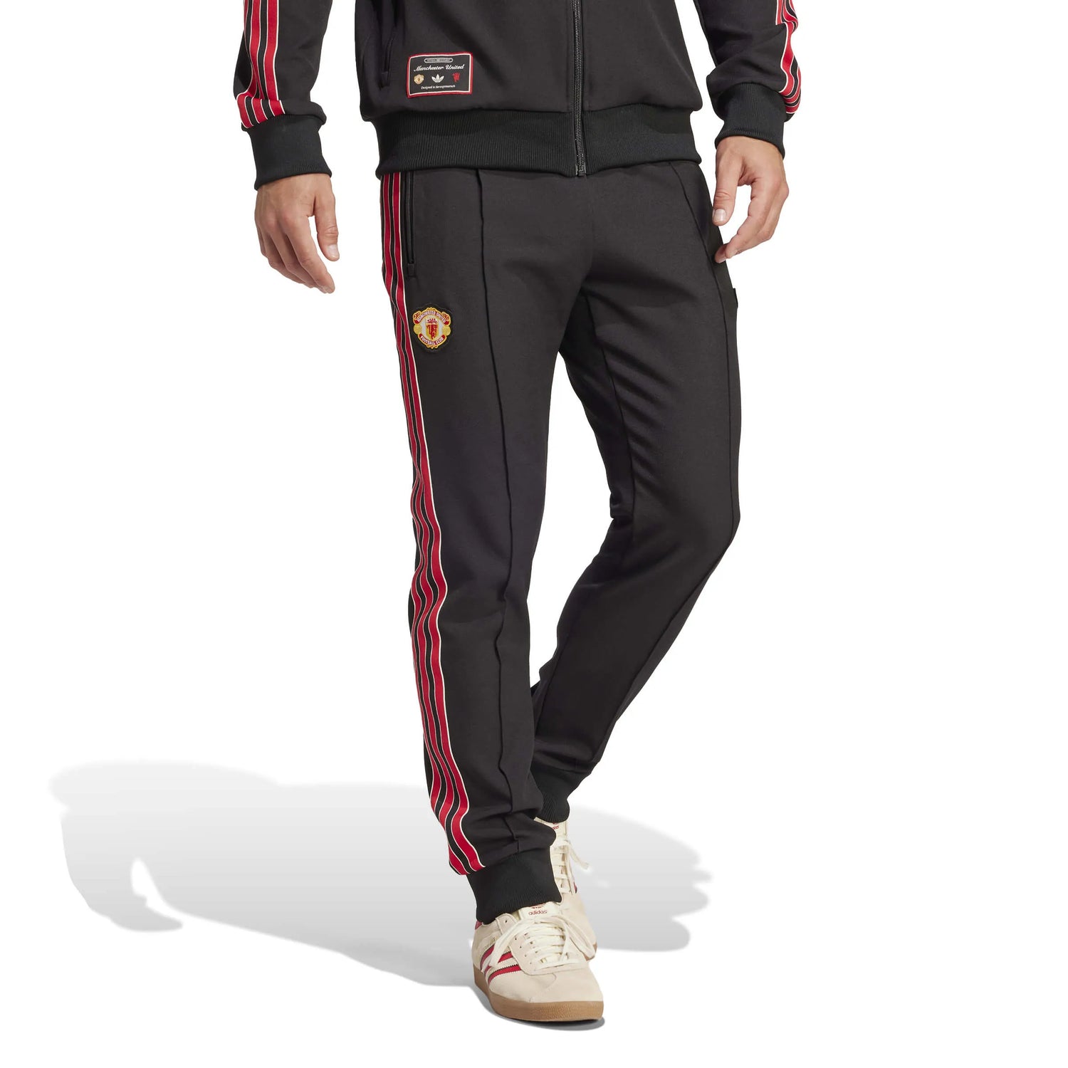 adidas 2025 Manchester United Men's Icon's Track Pants (Model - Side)