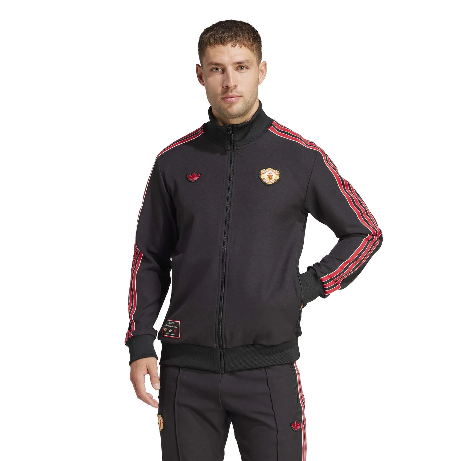 adidas 2025 Manchester United Men's Icons Track Top (Model - Front)