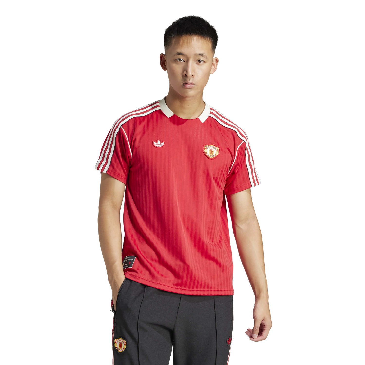 adidas 2025 Men's Manchester United Icon Soccer Jersey (Model - Front)