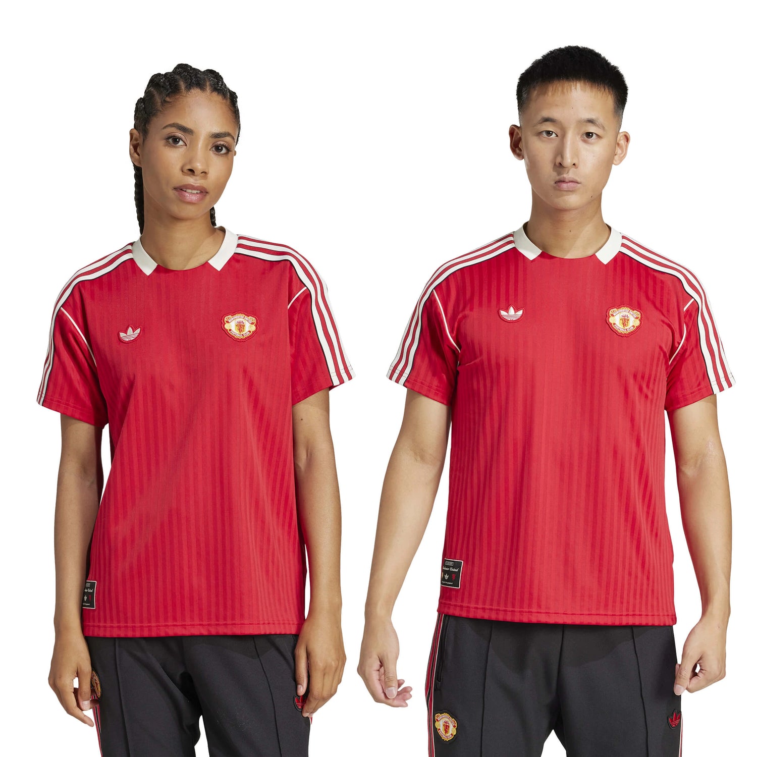 adidas 2025 Men's Manchester United Icon Soccer Jersey (Models - Front)