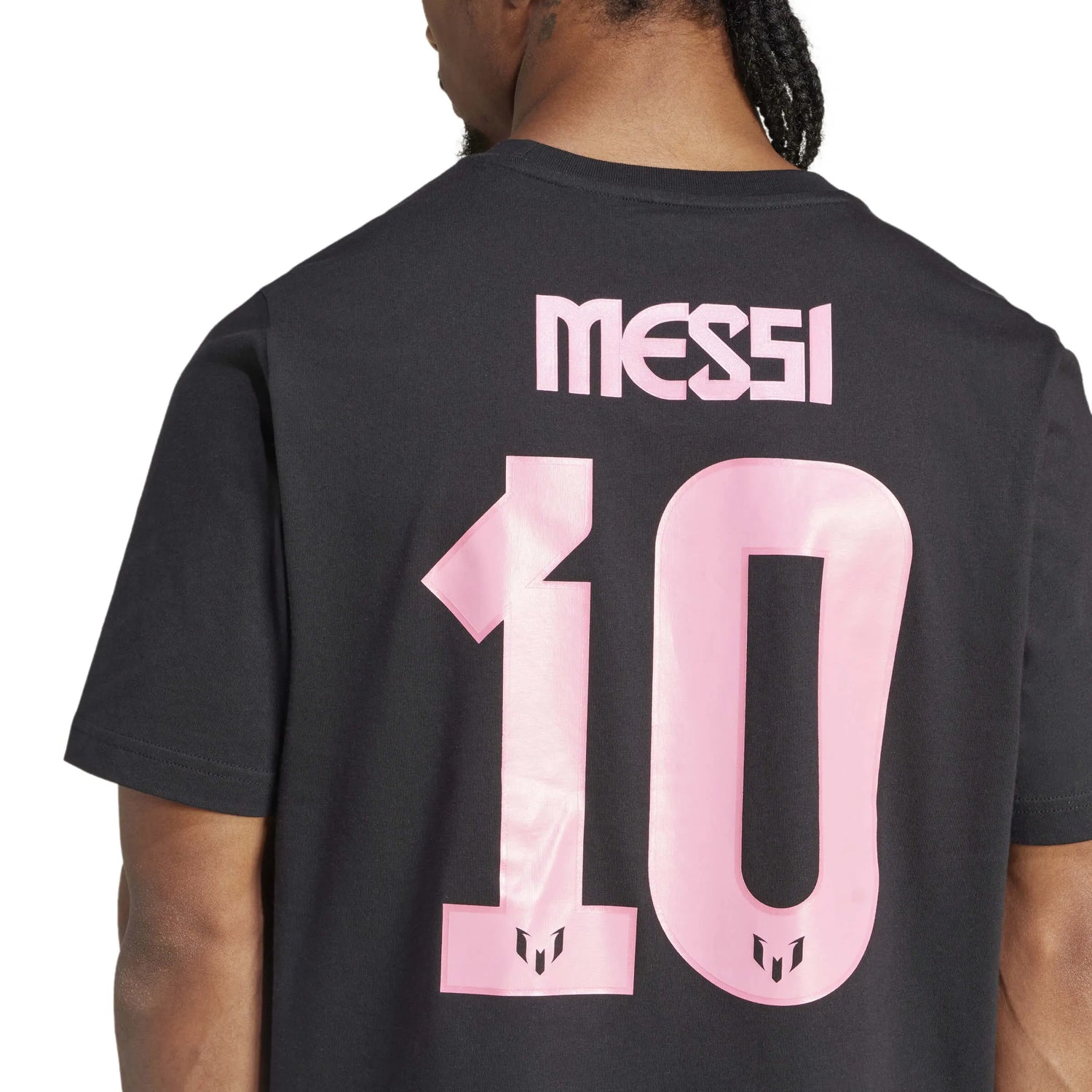 adidas 2025 Messi Men's Name and Number Tee (Detail 2)