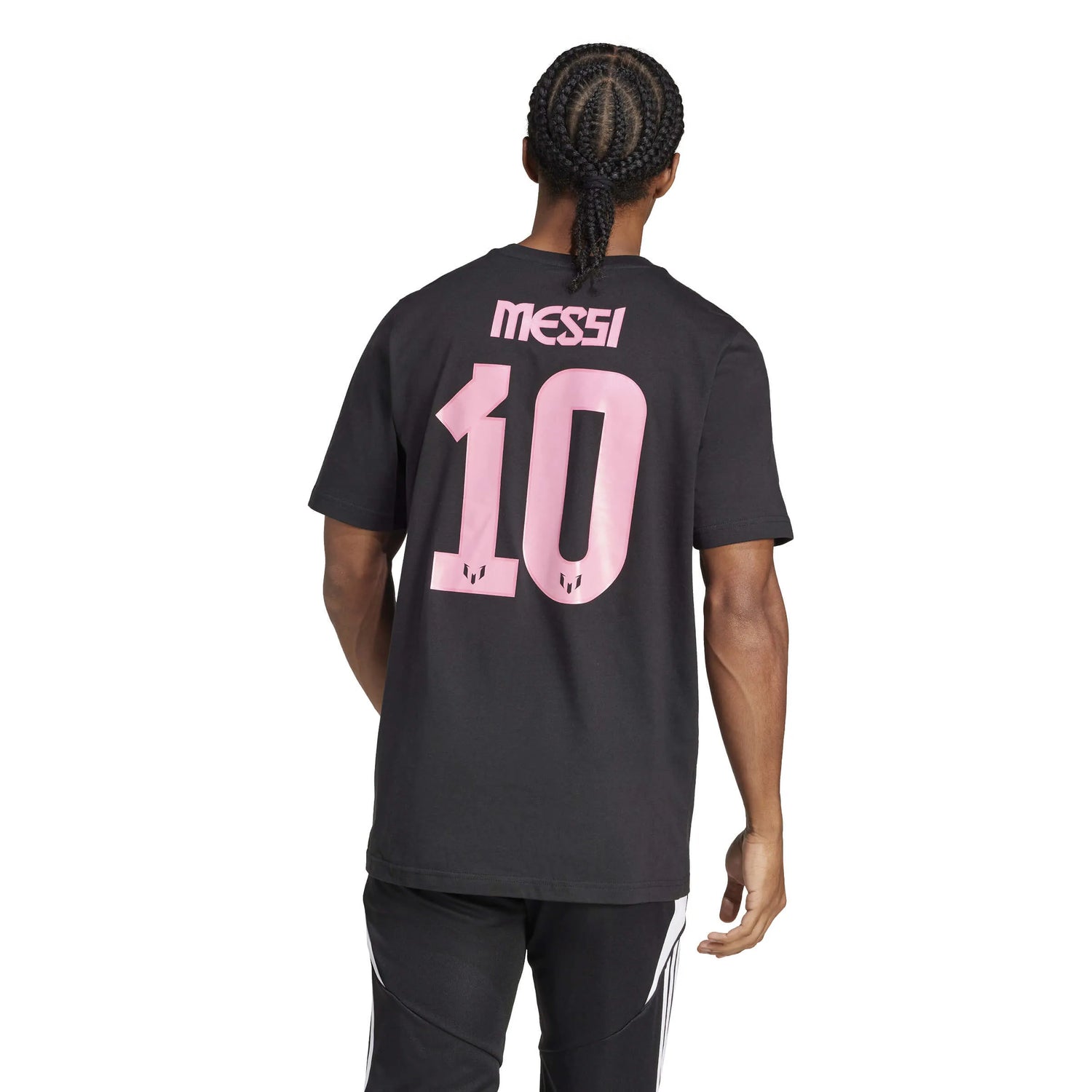 adidas 2025 Messi Men's Name and Number Tee (Model - Back)