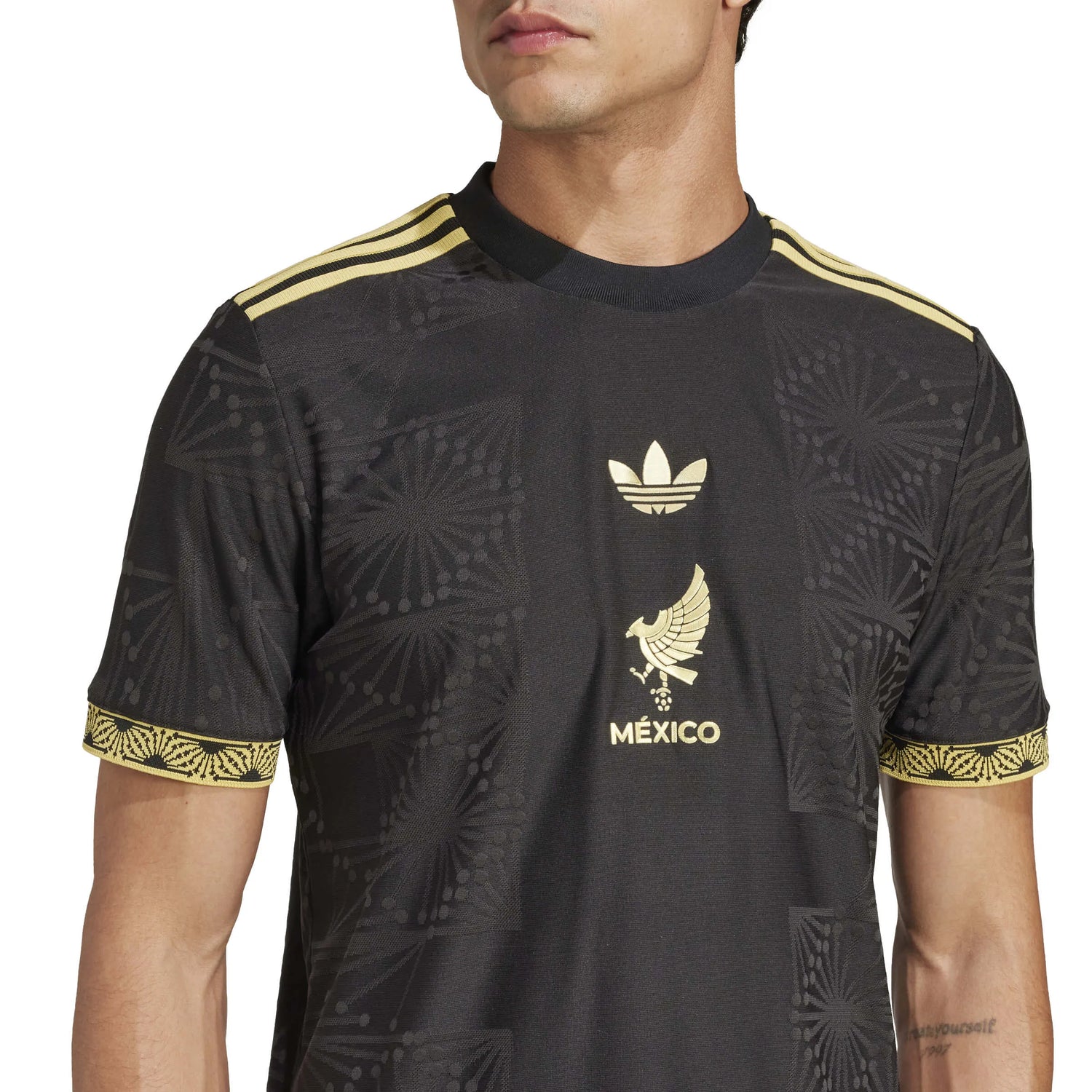 adidas 2025 Mexico Men's De Oro Authentic Soccer Jersey (Detail 1)