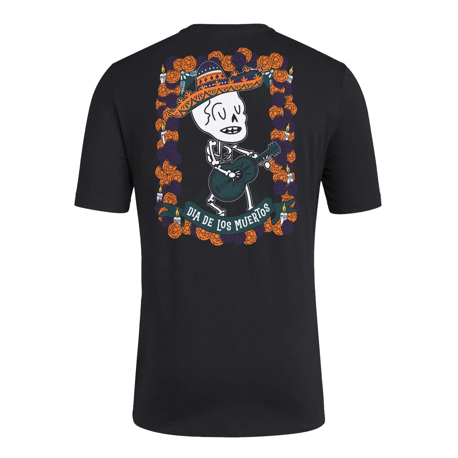 adidas 2025 Mexico Men's Dia De Los Muertos Fresh Tee Black (Back)