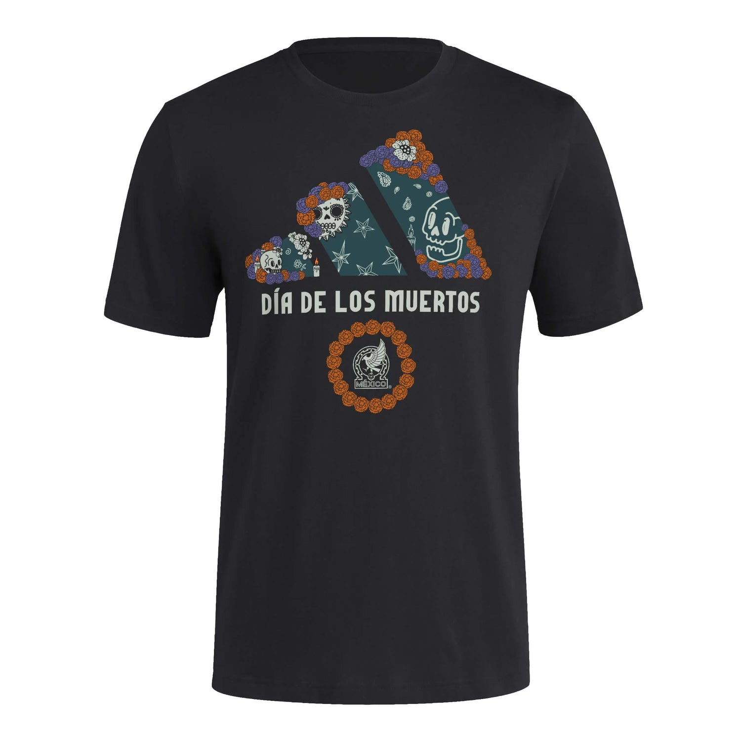 adidas 2025 Mexico Men's Dia De Los Muertos Fresh Tee (Front)