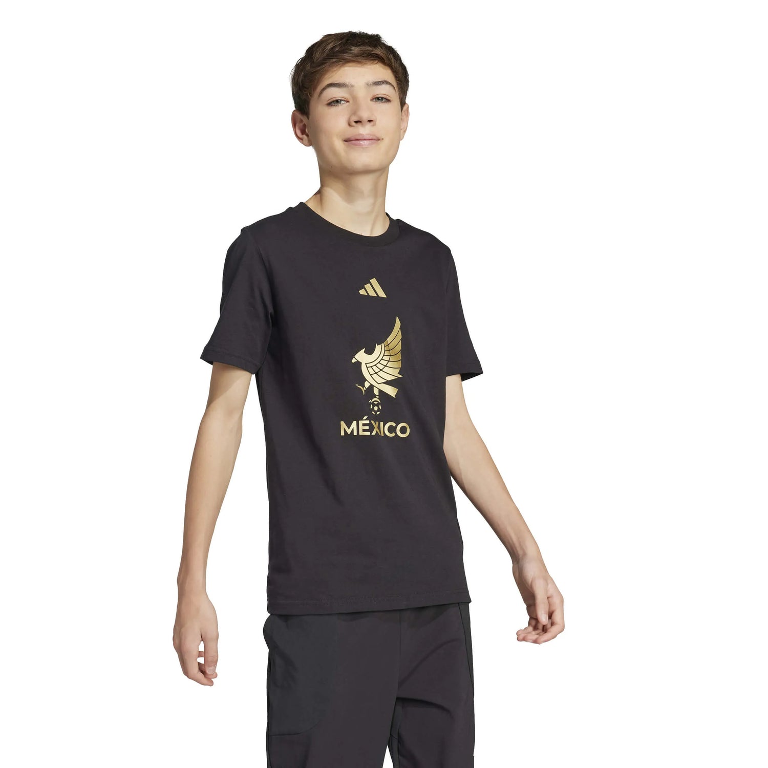 adidas 2025 Mexico Youth DNA Tee (Model - Front)