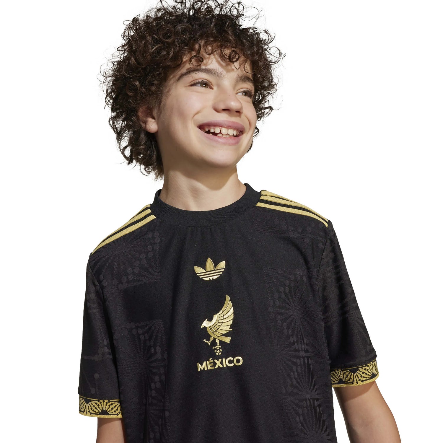 adidas 2025 Mexico Youth De Oro Authentic Soccer Jersey (Detail 2)