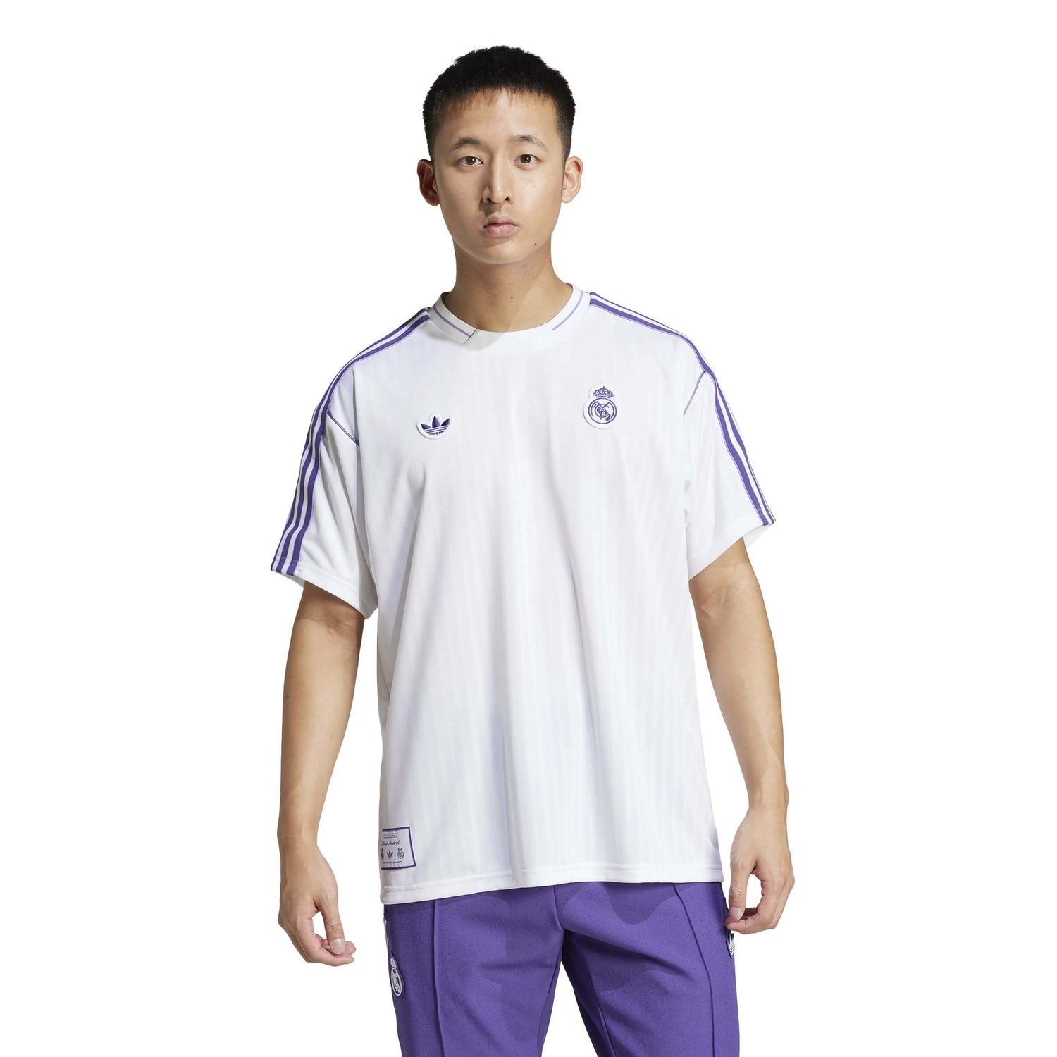 adidas 2025 Real Madrid Men's Icon Soccer Jersey (Model - Front)