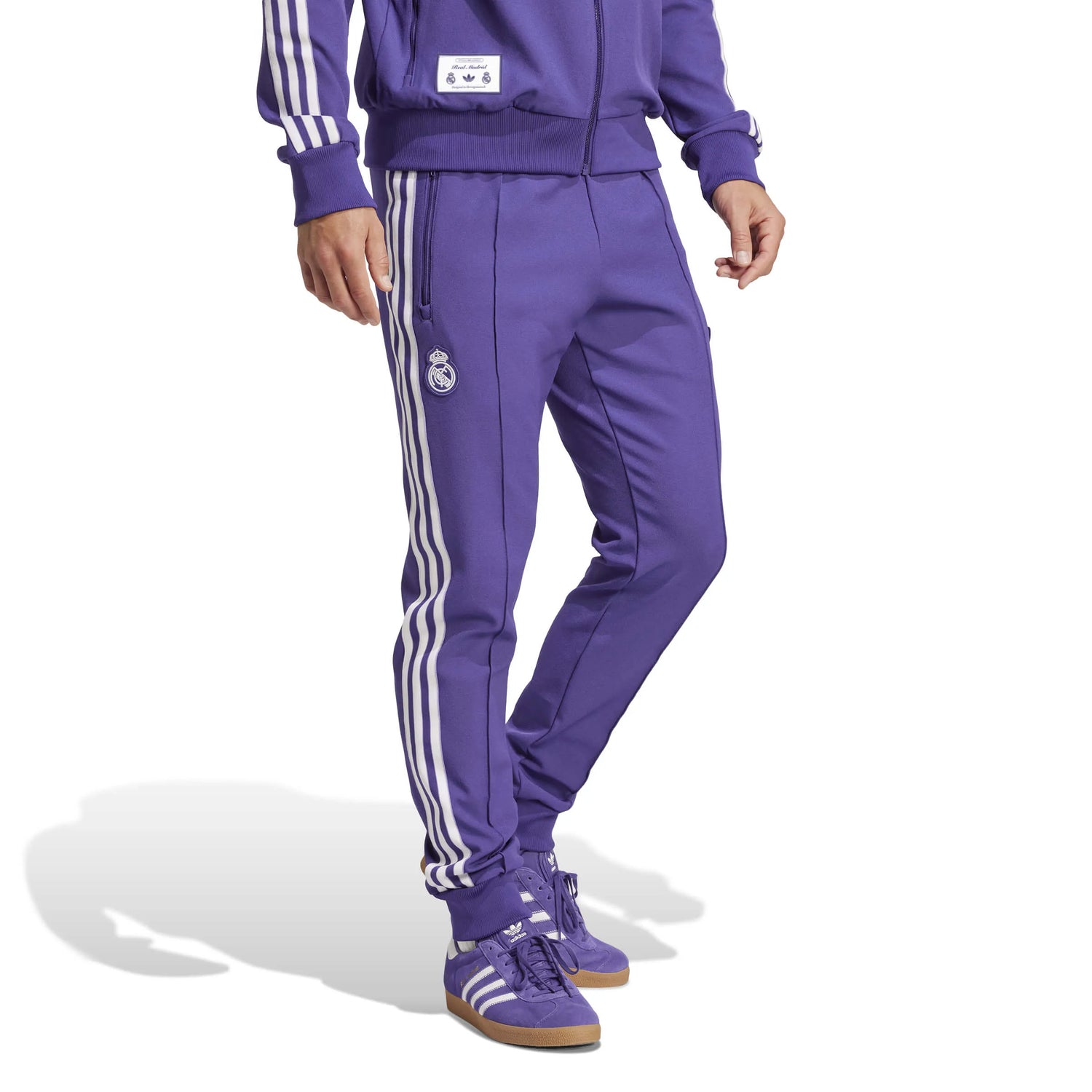 adidas 2025 Real Madrid Men's Icons Track Pants (Model - Side)