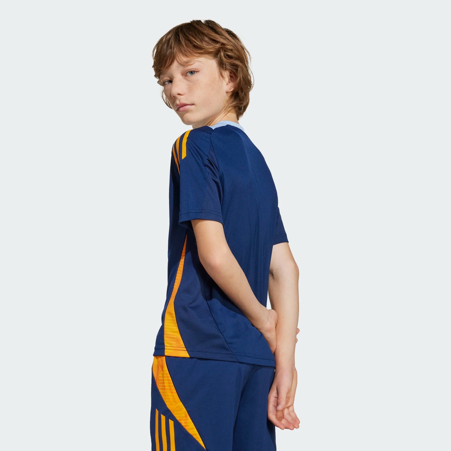 adidas 2025 Real Madrid Youth Training Jersey (Model - Back)