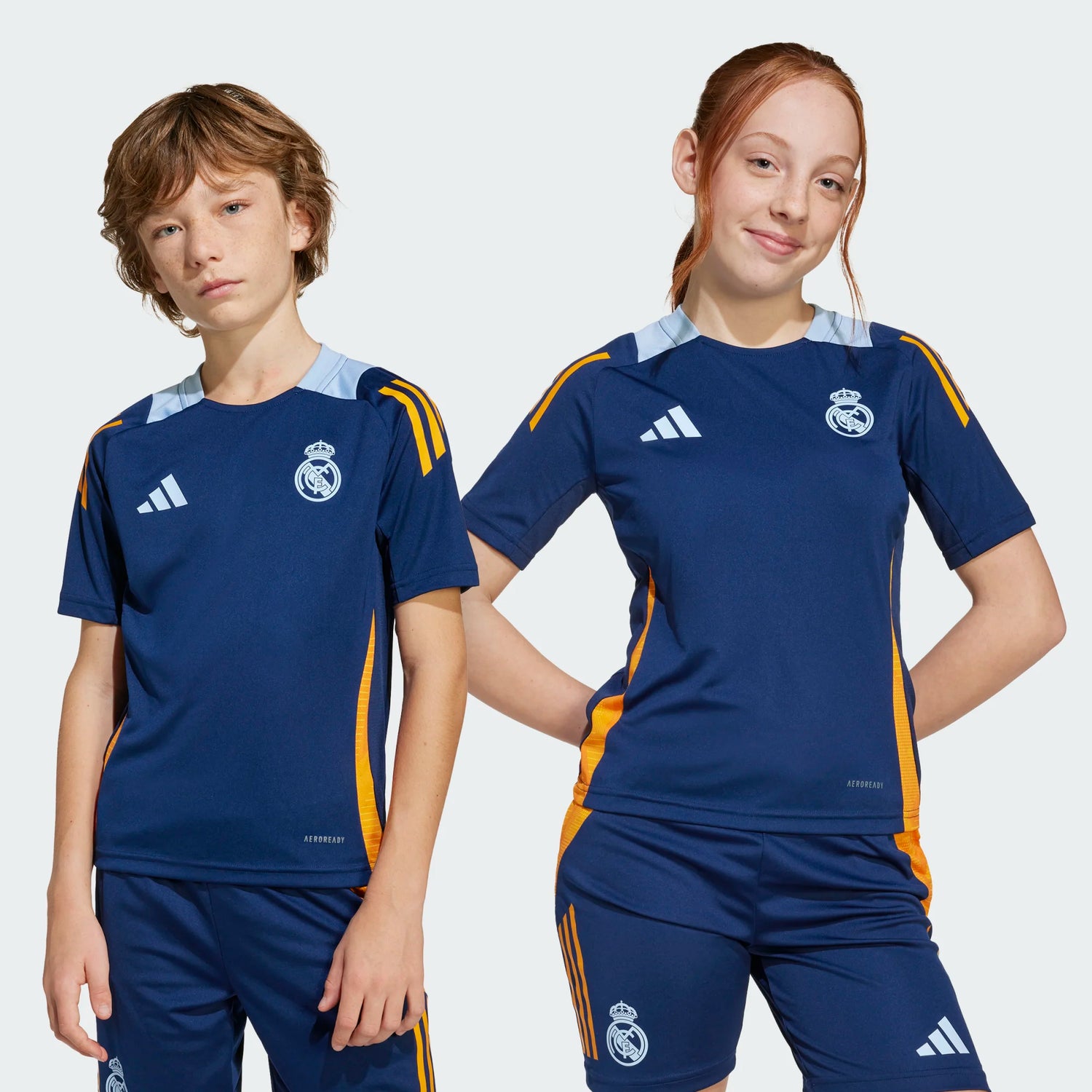 adidas 2025 Real Madrid Youth Training Jersey (Models - Front)