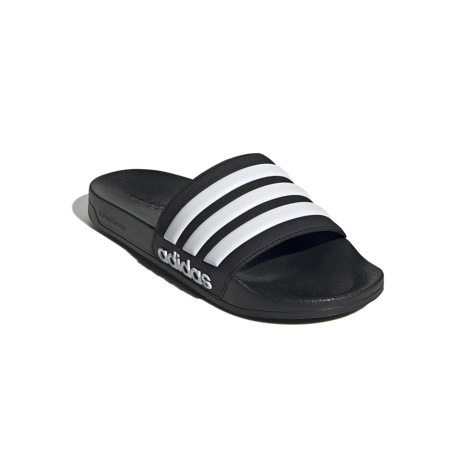 adidas Adilette Shower Slides Core Black - Cloud White - Core Black (Lateral - Front)