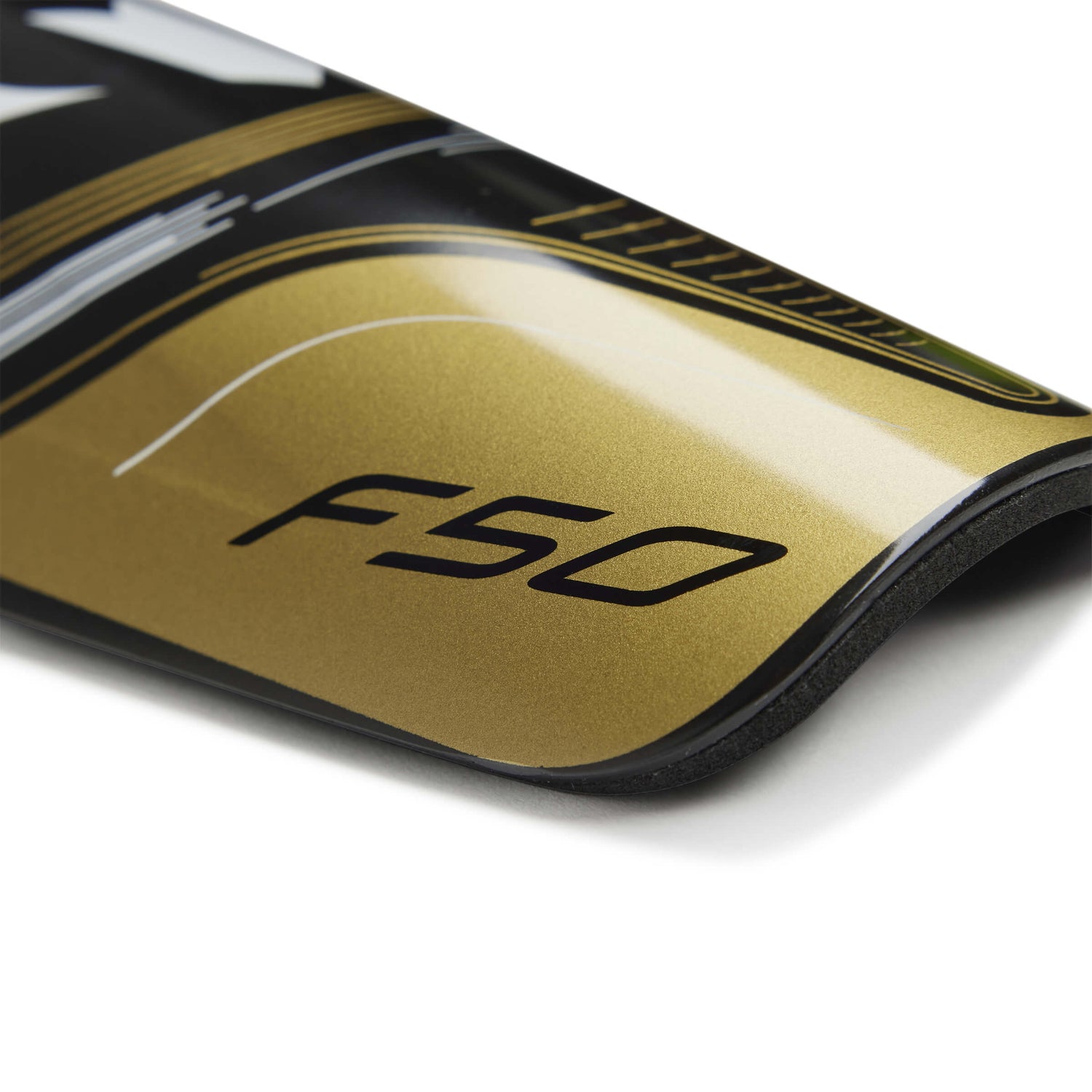 adidas Messi Club Shin Guards Core Black / Gold Metallic / White (Detail 2)