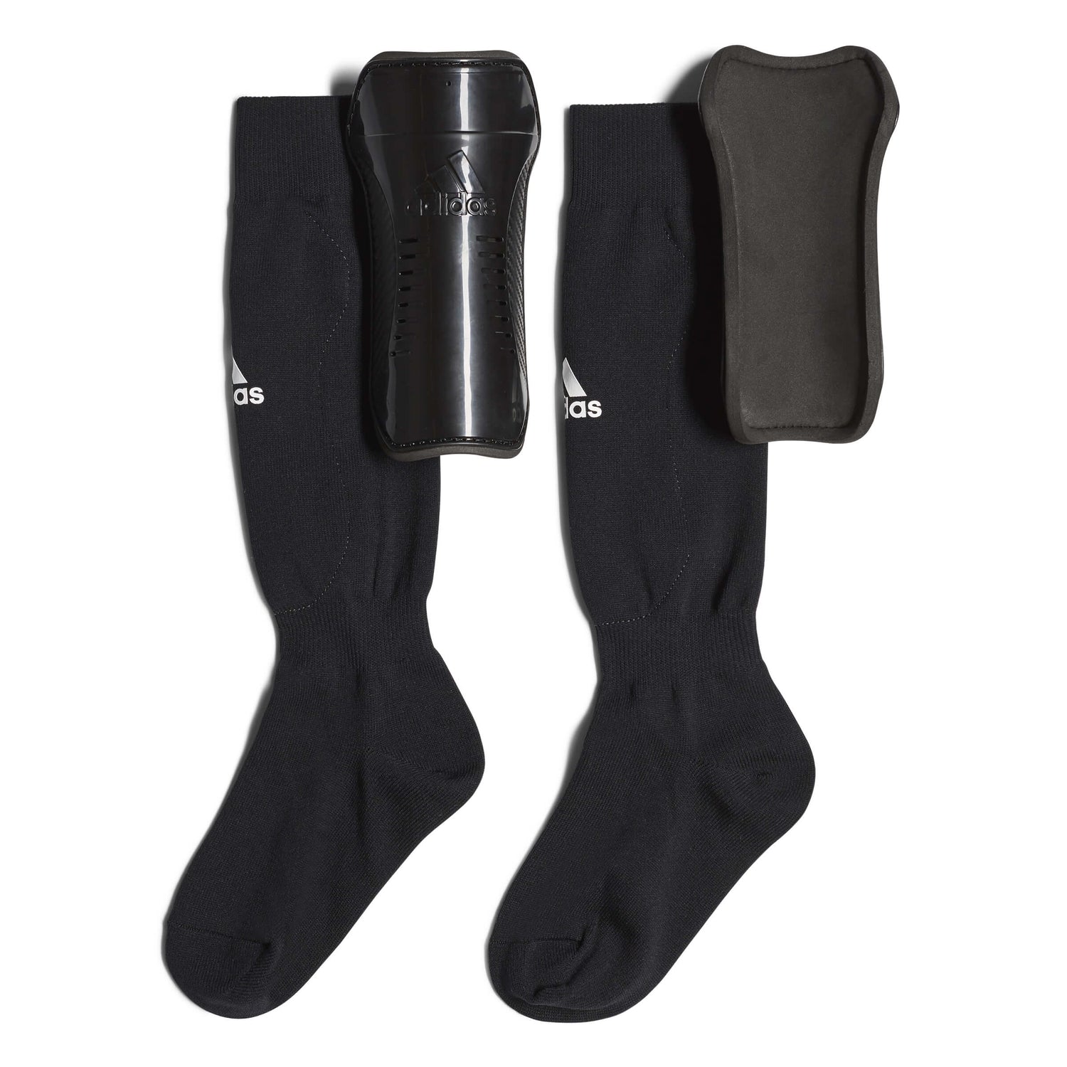 adidas Youth Sock Shin Guard Black / White (Set)