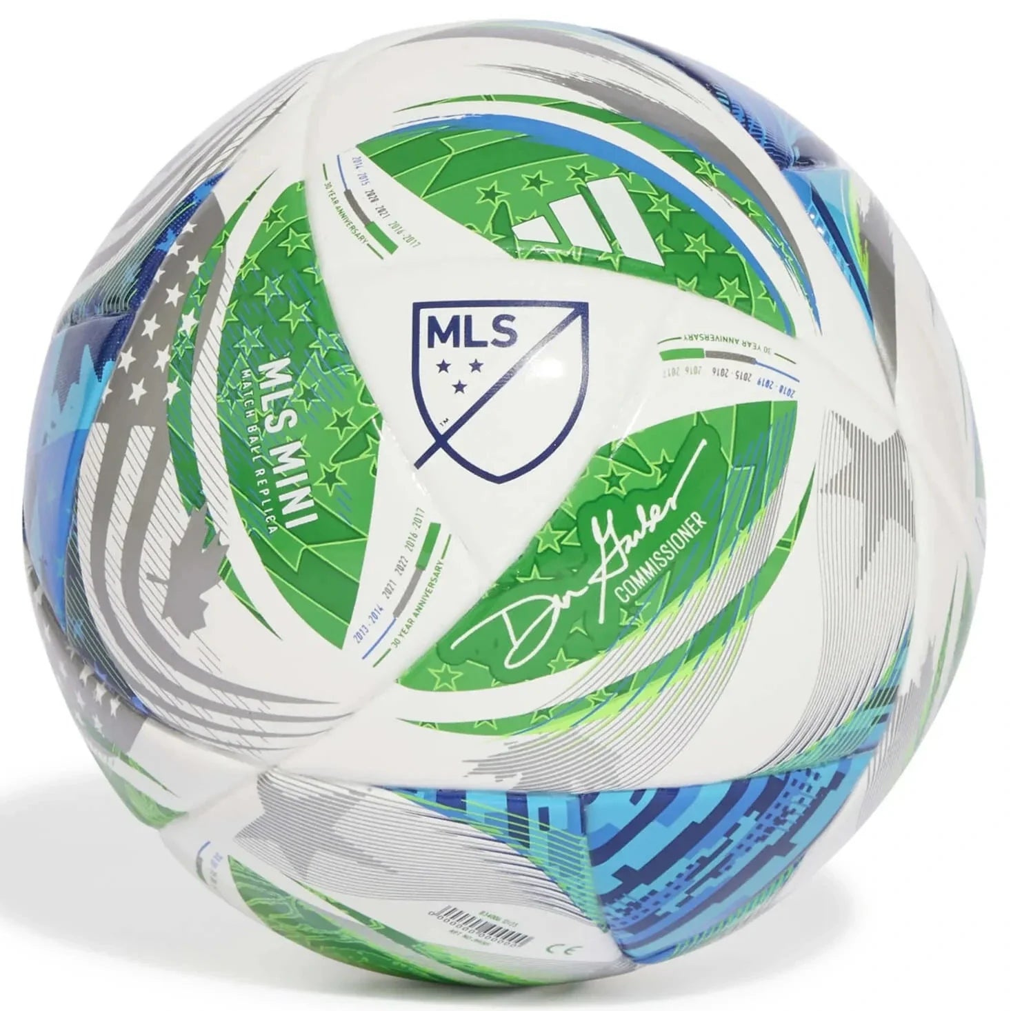 adidas 2025 MLS Mini Ball Size 1 (10 Ball & Bag Bundle)