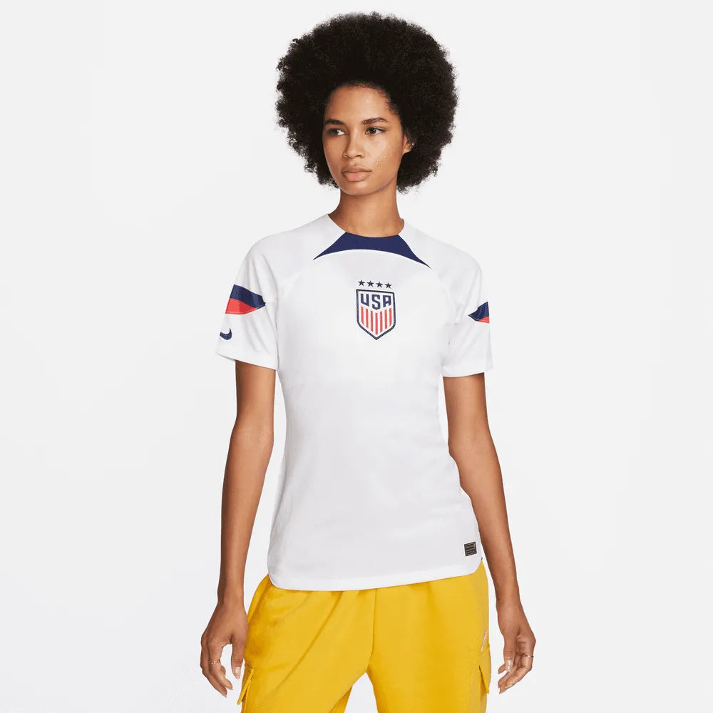 Nike 2022-23 USA Women's Home 4 Star Jersey White-Hyper Blue