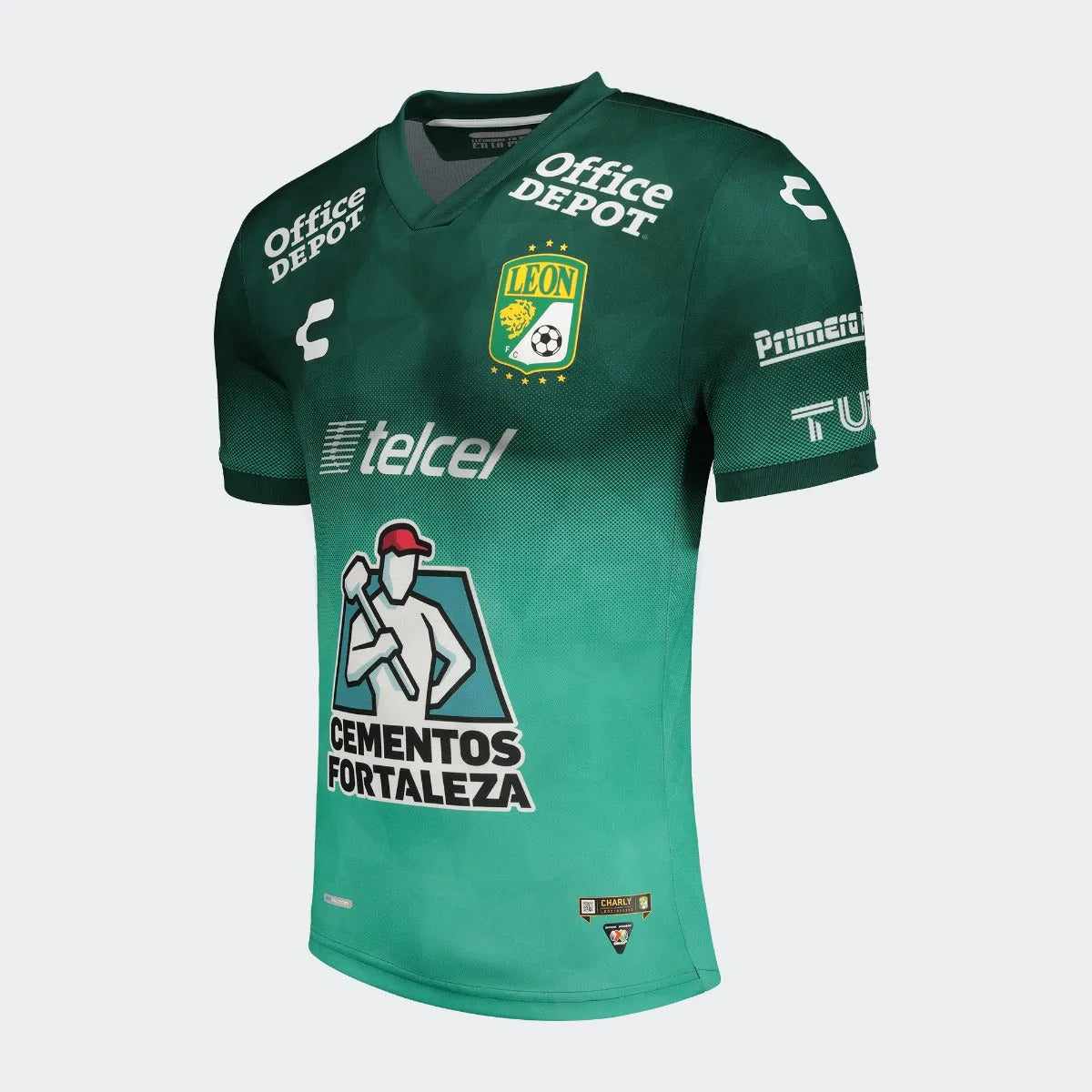 Charly 2021-22 Leon Home Jersey - Green (Diagonal)