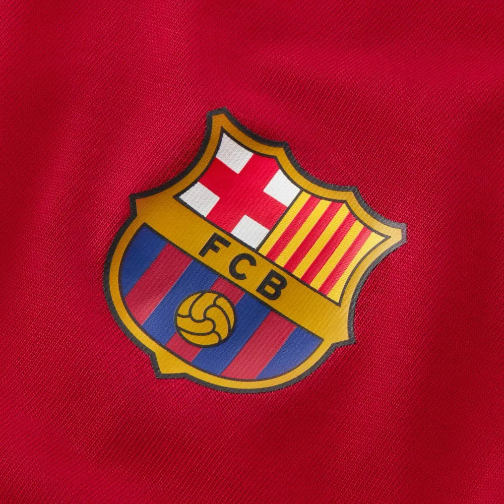 Nike 2021-22 Barcelona Travel Tee - Noble Red (Detail 1)