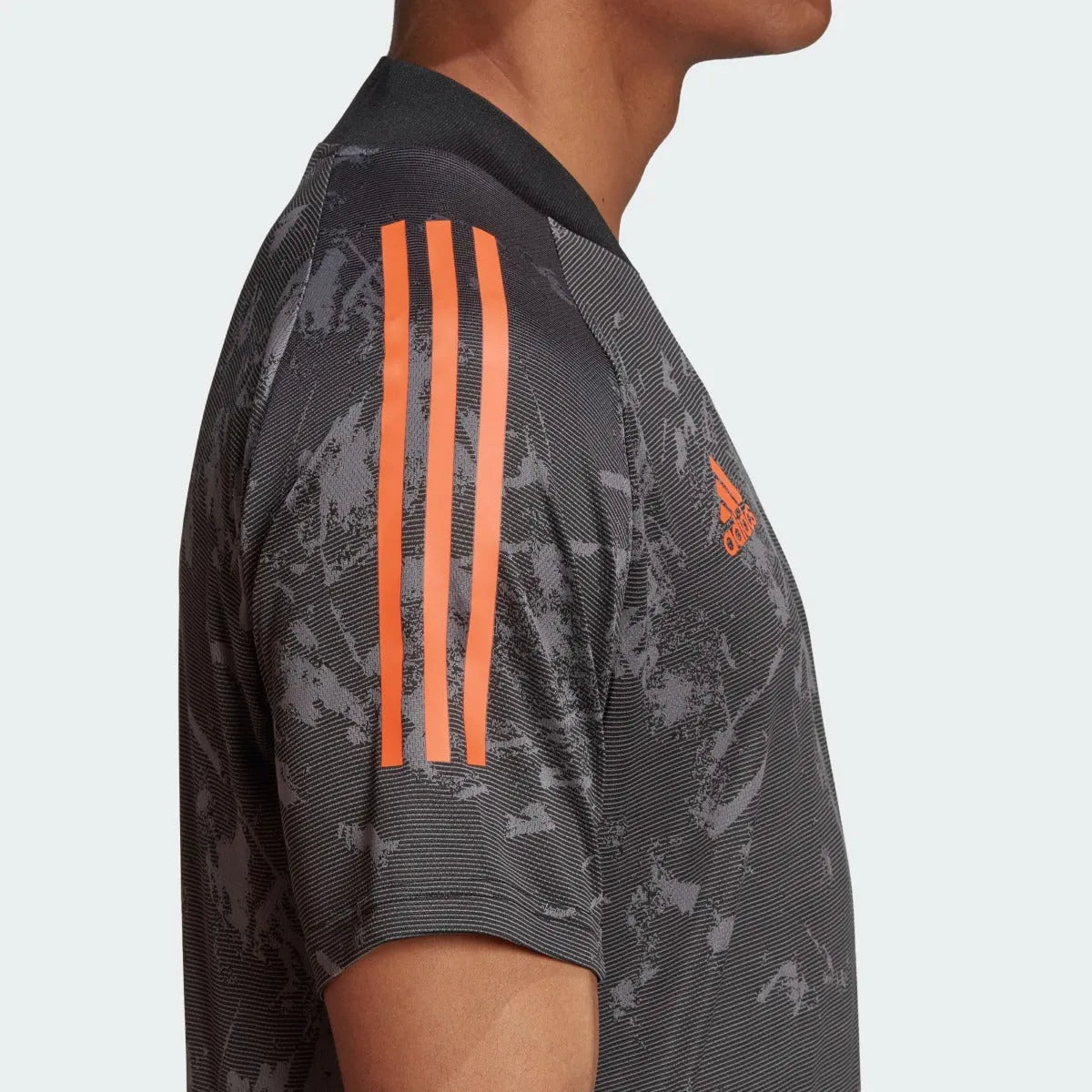 Adidas 2020-21 Juventus European Training Jersey - Black-Orange