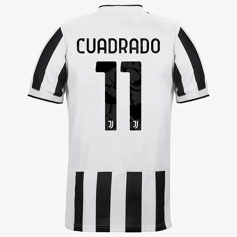 Adidas 2021-22 Juventus Home Authentic Jersey - White-Black