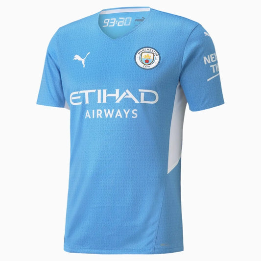 Puma 2021-22 Manchester City Authentic Home Jersey - Light Blue (Front)