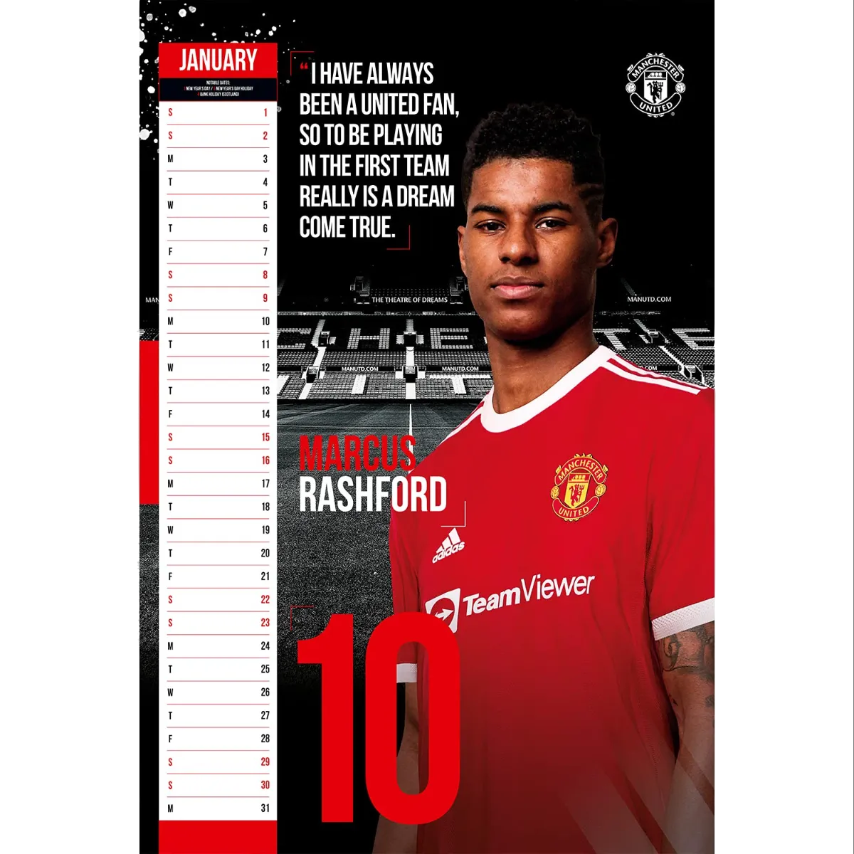 Manchester United 2022 Official Calendar (Individual 5)