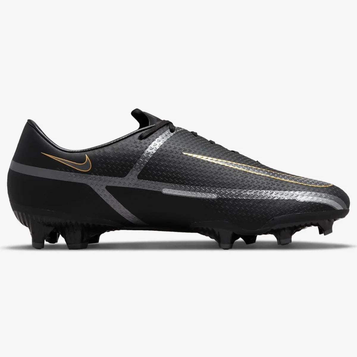 Nike Phantom GT2 Academy FG-MG - Black-Dark Grey-Gold (Side 2)